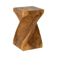 Σκαμπό Cruz pakoworld suar ξύλο σε φυσική απόχρωση 35x35x60εκ