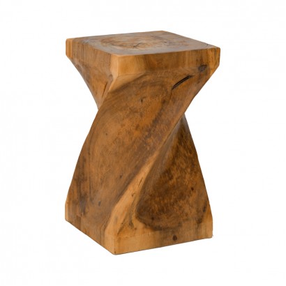 Σκαμπό Cruz pakoworld suar ξύλο σε φυσική απόχρωση 35x35x60εκ