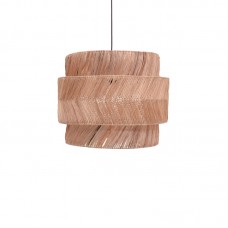 Φωτιστικό οροφής Zeniole Inart abaca σε φυσικό χρώμα Φ60x50εκ