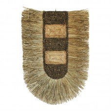 Διακοσμητικό τοίχου Baffen I Inart seagrass σε φυσικό χρώμα 60x85x10εκ