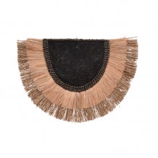 Διακοσμητικό τοίχου Pedrine Inart seagrass-abaca σε φυσικό χρώμα 85x60x6εκ