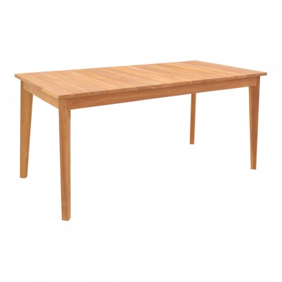 Τραπέζι Ory pakoworld teak ξύλο σε φυσική απόχρωση 160x80x75εκ