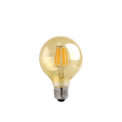 Λαμπτήρας LED G80 Bulb pakoworld 4W E27 2700K 200-220V amber