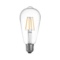 Λαμπτήρας LED ST64 Bulb pakoworld 4W 3000K E27 2700K clear