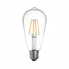 Λαμπτήρας LED ST64 Bulb pakoworld 4W 3000K E27 2700K clear Λαμπτήρας LED ST64 Bulb pakoworld 4W 3000K E27 2700K clear