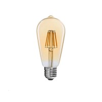 Λαμπτήρας LED ST64 Bulb pakoworld 4W 3000K E27 2700K amber
