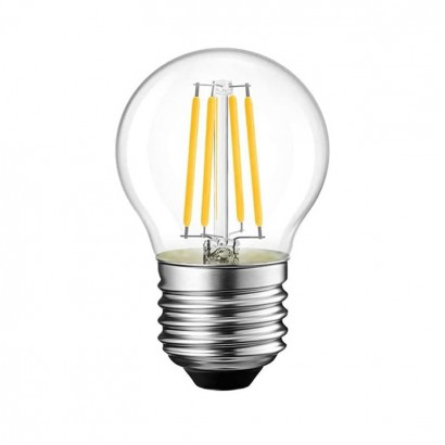 Λαμπτήρας LED G45 Bulb pakoworld 6W 2700K E27 clear