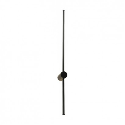 Φωτιστικό τοίχου-απλίκα Eftenbo pakoworld led μέταλλο μαύρο Φ8x80εκ