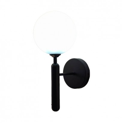 Φωτιστικό τοίχου-απλίκα Genka pakoworld G9 μέταλλο μαύρο-λευκο 15x23x34εκ