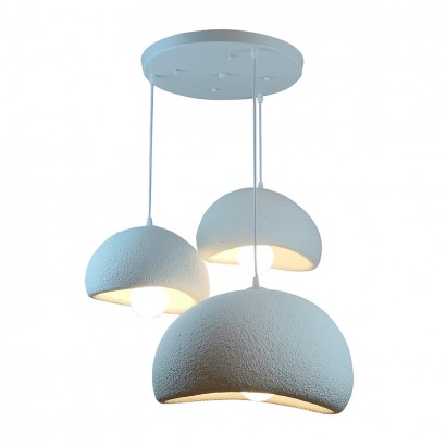 Φωτιστικό οροφής Bertow pakoworld μέταλλο-ps λευκό Φ40x100εκ