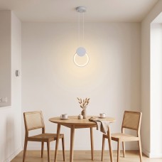 Φωτιστικό οροφής Ganden pakoworld led λευκό μεταλλικό Φ26,5x20εκ Φωτιστικό οροφής Ganden pakoworld led λευκό μεταλλικό Φ26,5x20εκ