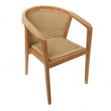 Πολυθρόνα Granny pakoworld teak wood και συνθετικό σχοινί σε φυσική απόχρωση 60x60x82εκ Πολυθρόνα Granny pakoworld teak wood και συνθετικό σχοινί σε φυσική απόχρωση 60x60x82εκ