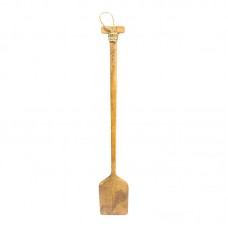 Διακοσμητικό τοίχου κουπί Paddly Inart μαόνι ξύλο σε φυσική απόχρωση 20x3x120εκ