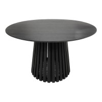 Τραπέζι Kenda I pakoworld mindi ξύλο μαύρο Φ120x75εκ Τραπέζι Kenda I pakoworld mindi ξύλο μαύρο Φ120x75εκ