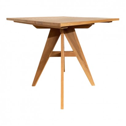Τραπέζι Cadrada pakoworld teak ξύλο σε φυσική απόχρωση 80x80x76εκ Τραπέζι Cadrada pakoworld teak ξύλο σε φυσική απόχρωση 80x80x76εκ
