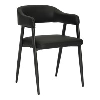 Πολυθρόνα Sezan pakoworld pu σε μαύρη απόχρωση 56x55x78εκ