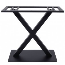 Βάση τραπεζιού Wolver pakoworld μεταλλική σε μαύρη απόχρωση 80x40x72εκ Βάση τραπεζιού Wolver pakoworld μεταλλική σε μαύρη απόχρωση 80x40x72εκ