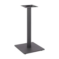 Βάση τραπεζιού Bar Batan pakoworld μεταλλική σε μαύρη απόχρωση 40x40x94εκ