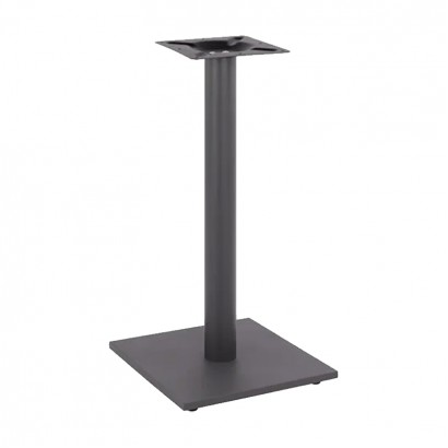 Βάση τραπεζιού Bar Batan pakoworld μεταλλική σε μαύρη απόχρωση 40x40x94εκ