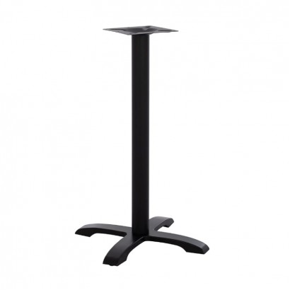 Βάση τραπεζιού Bar Steko pakoworld μεταλλική σε μαύρη απόχρωση 48x48x94εκ