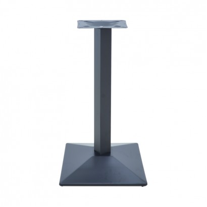 Βάση τραπεζιού Ova I pakoworld μεταλλική σε μαύρη απόχρωση 40x40x72εκ