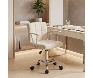 Καρέκλα γραφείου Buleco pakoworld μπεζ ύφασμα 56x46x74-86εκ Καρέκλα γραφείου Buleco pakoworld μπεζ ύφασμα 56x46x74-86εκ