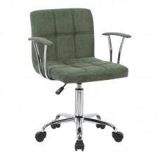 Καρέκλα γραφείου Buleco pakoworld λαδί ύφασμα 56x46x74-86εκ