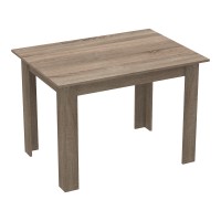 Τραπέζι Manka pakoworld σε sonoma truffle απόχρωση 110x80x77εκ