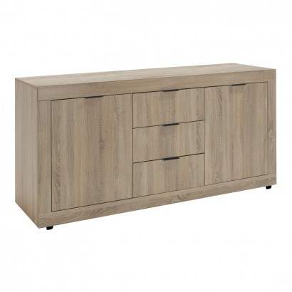 Μπουφές Doha pakoworld σε sonoma απόχρωση 180x45x80.5εκ