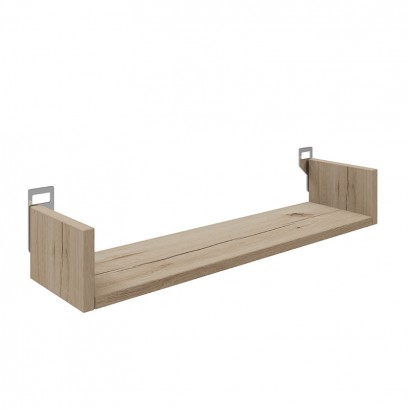 Ραφιέρα τοίχου Derva pakoworld σε oak απόχρωση 60x15x10cm
