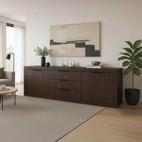 Μπουφές Doha pakoworld σε wenge απόχρωση 210x45x80.5εκ Μπουφές Doha pakoworld σε wenge απόχρωση 210x45x80.5εκ