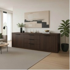 Μπουφές Doha pakoworld σε wenge απόχρωση 210x45x80.5εκ Μπουφές Doha pakoworld σε wenge απόχρωση 210x45x80.5εκ