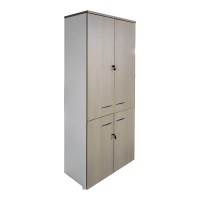 Ντουλάπα γραφείου Armadi pakoworld sonoma-λευκό 80x40x200εκ Ντουλάπα γραφείου Armadi pakoworld sonoma-λευκό 80x40x200εκ