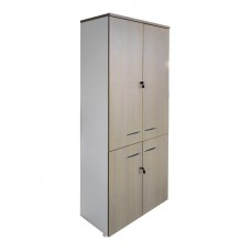 Ντουλάπα γραφείου Armadi pakoworld sonoma-λευκό 80x40x200εκ