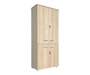 Ντουλάπα γραφείου Armadi pakoworld σε oak-μπεζ 80x40x200εκ Ντουλάπα γραφείου Armadi pakoworld σε oak-μπεζ 80x40x200εκ