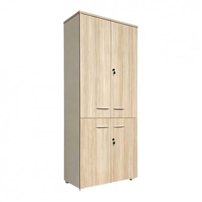 Ντουλάπα γραφείου Armadi pakoworld σε oak-μπεζ 80x40x200εκ