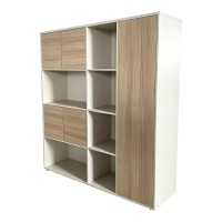 Βιβλιοθήκη γραφείου Chidi pakoworld σε oak-μπεζ απόχρωση 160x40x200εκ Βιβλιοθήκη γραφείου Chidi pakoworld σε oak-μπεζ απόχρωση 160x40x200εκ