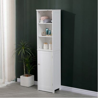 Ντουλάπι-στήλη Desilia pakoworld mdf λευκό 37x30x160εκ Ντουλάπι-στήλη Desilia pakoworld mdf λευκό 37x30x160εκ