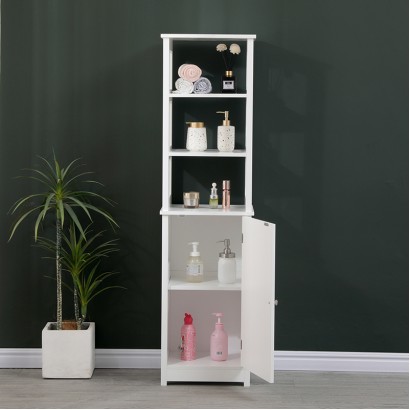 Ντουλάπι-στήλη Larben pakoworld mdf λευκό 40x33x150εκ Ντουλάπι-στήλη Larben pakoworld mdf λευκό 40x33x150εκ