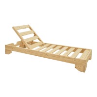 Ξαπλώστρα Fendy pakoworld ξύλο ελάτου σε φυσική απόχρωση 71.5x200x24εκ Ξαπλώστρα Fendy pakoworld ξύλο ελάτου σε φυσική απόχρωση 71.5x200x24εκ