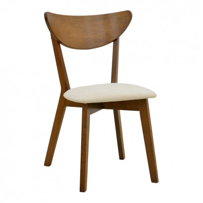 Καρέκλα Canon pakoworld καρυδί rubberwood εκρού ύφασμα 43x52x83,5εκ Καρέκλα Canon pakoworld καρυδί rubberwood εκρού ύφασμα 43x52x83,5εκ