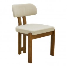 Καρέκλα Genoa pakoworld καρυδί rubberwood και εκρού ύφασμα 50x43x82εκ Καρέκλα Genoa pakoworld καρυδί rubberwood και εκρού ύφασμα 50x43x82εκ