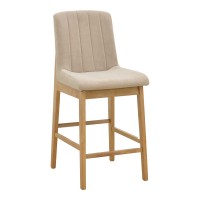 Σκαμπό μπαρ Dalby pakoworld sonoma rubberwood και μπεζ ύφασμα 50x45x102,5εκ Σκαμπό μπαρ Dalby pakoworld sonoma rubberwood και μπεζ ύφασμα 50x45x102,5εκ