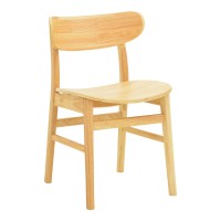 Καρέκλα Lumnia pakoworld rubberwood σε φυσική απόχρωση 46x50x76εκ