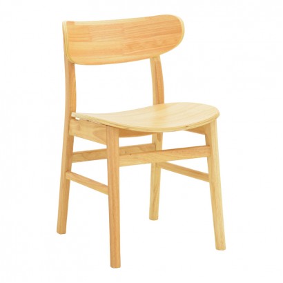 Καρέκλα Lumnia pakoworld rubberwood σε φυσική απόχρωση 46x50x76εκ