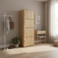 Ντουλάπι-στήλη Soline pakoworld σε sonoma απόχρωση 40x34.5x120εκ