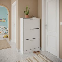 Παπουτσοθήκη Savaz pakoworld σε λευκή απόχρωση 60x24x114εκ