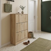 Παπουτσοθήκη Savaz pakoworld σε sonoma απόχρωση 60x24x114εκ