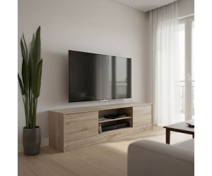 Έπιπλο τηλεόρασης Sasa pakoworld σε sonoma απόχρωση 150x35x41.5εκ Έπιπλο τηλεόρασης Sasa pakoworld σε sonoma απόχρωση 150x35x41.5εκ