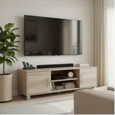 Έπιπλο τηλεόρασης Serank pakoworld σε sonoma απόχρωση 120x40x40εκ Έπιπλο τηλεόρασης Serank pakoworld σε sonoma απόχρωση 120x40x40εκ